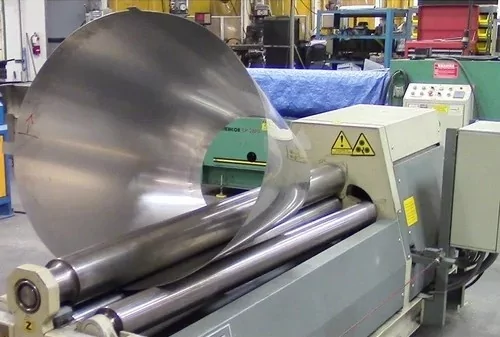 Conisch walsen van plaatmetaal